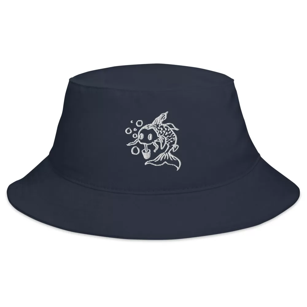 Black Boba Koi Bucket Hat - Image 2