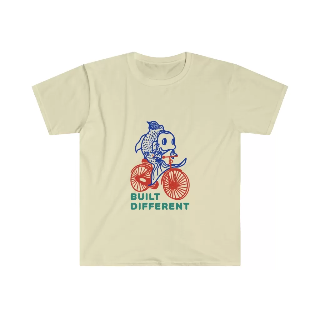 Built Different Koi Cotton Tee - Image 2