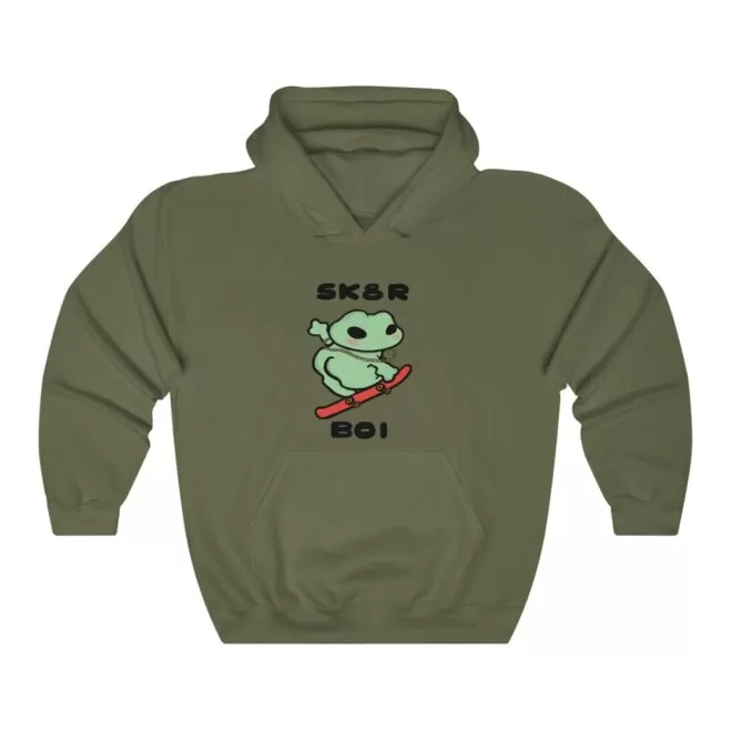 Skater Boi Frog Hoodie - Image 2
