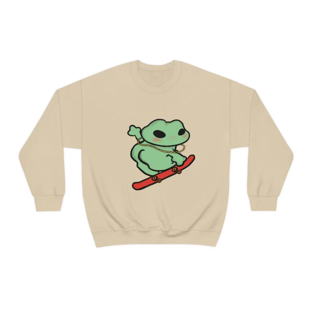 Skater Boi Frog Crewneck Sweatshirt