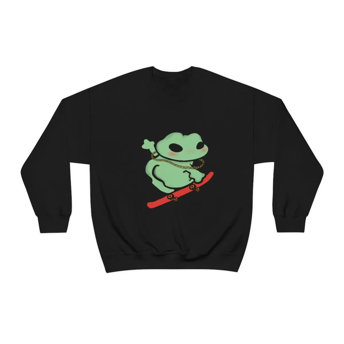 Skater Boi Frog Crewneck Sweatshirt - Image 9