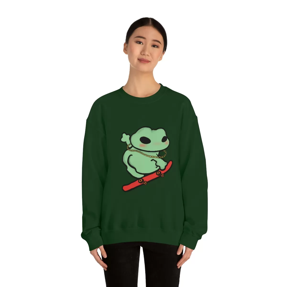 Skater Boi Frog Crewneck Sweatshirt - Image 18
