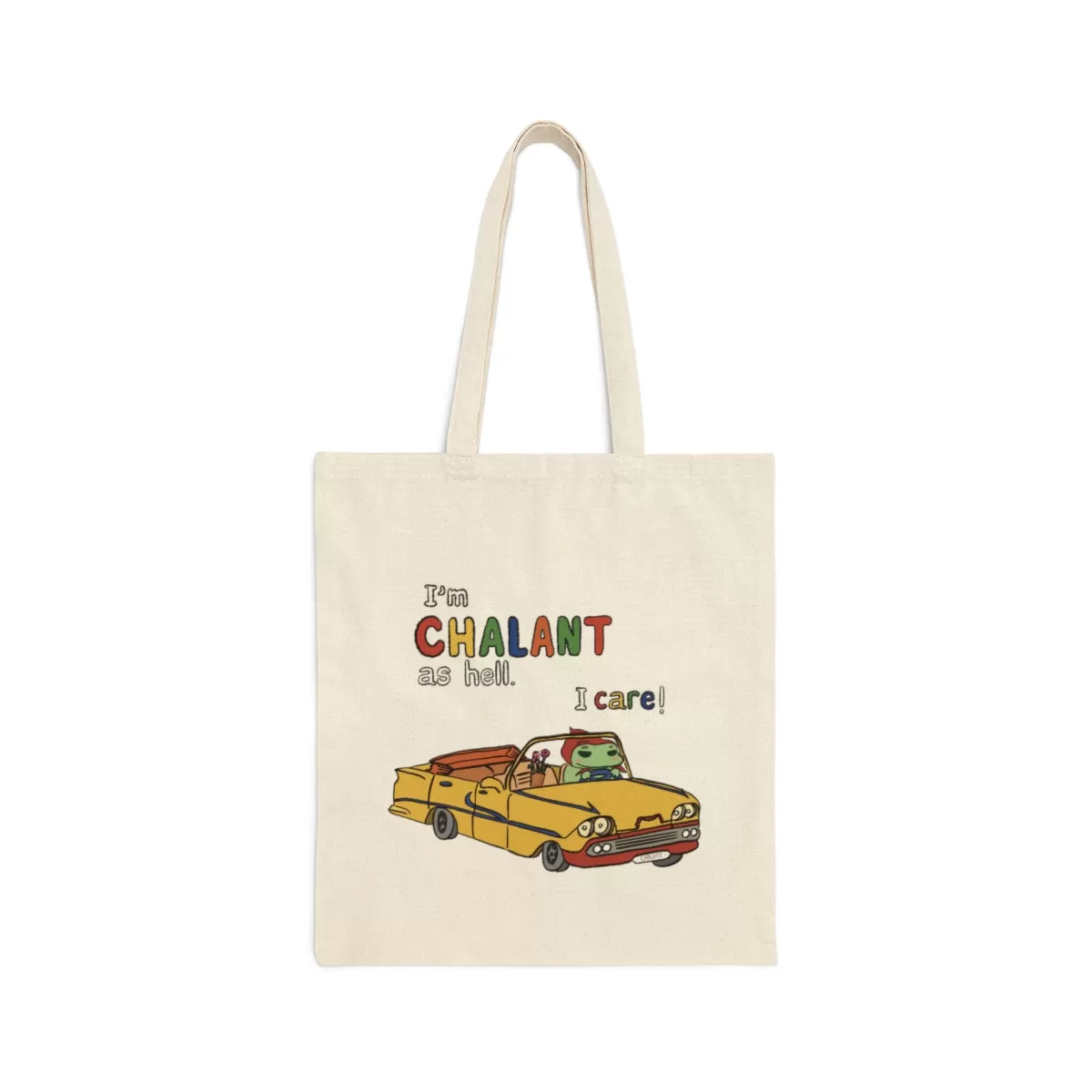 Chalant Frog Canvas Tote Bag